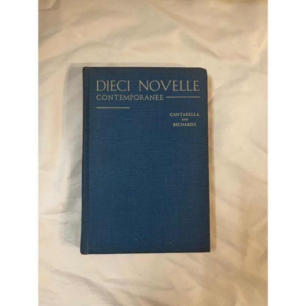 DIECI‎ NOVELLE CONTEMPORANEE HC c1938 Italian Language